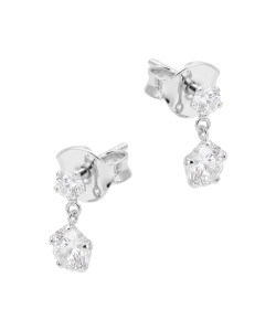 Hanging Crystal Silver Stud Earring STS-6729